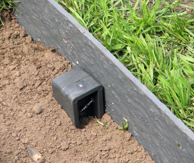 ecolat recht 2 m x 14 cm Tuinafboording